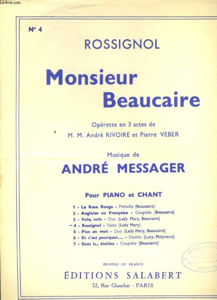Rondeau Varioustes (Cht-Pno